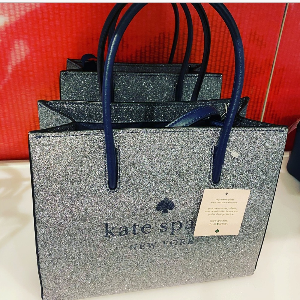 New Kate Spade Trista Glitter Shopper